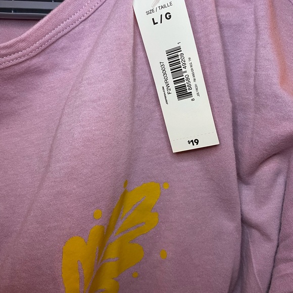 3/$12 Pink Long-Sleeve Pajama Shirt - Picture 8 of 9